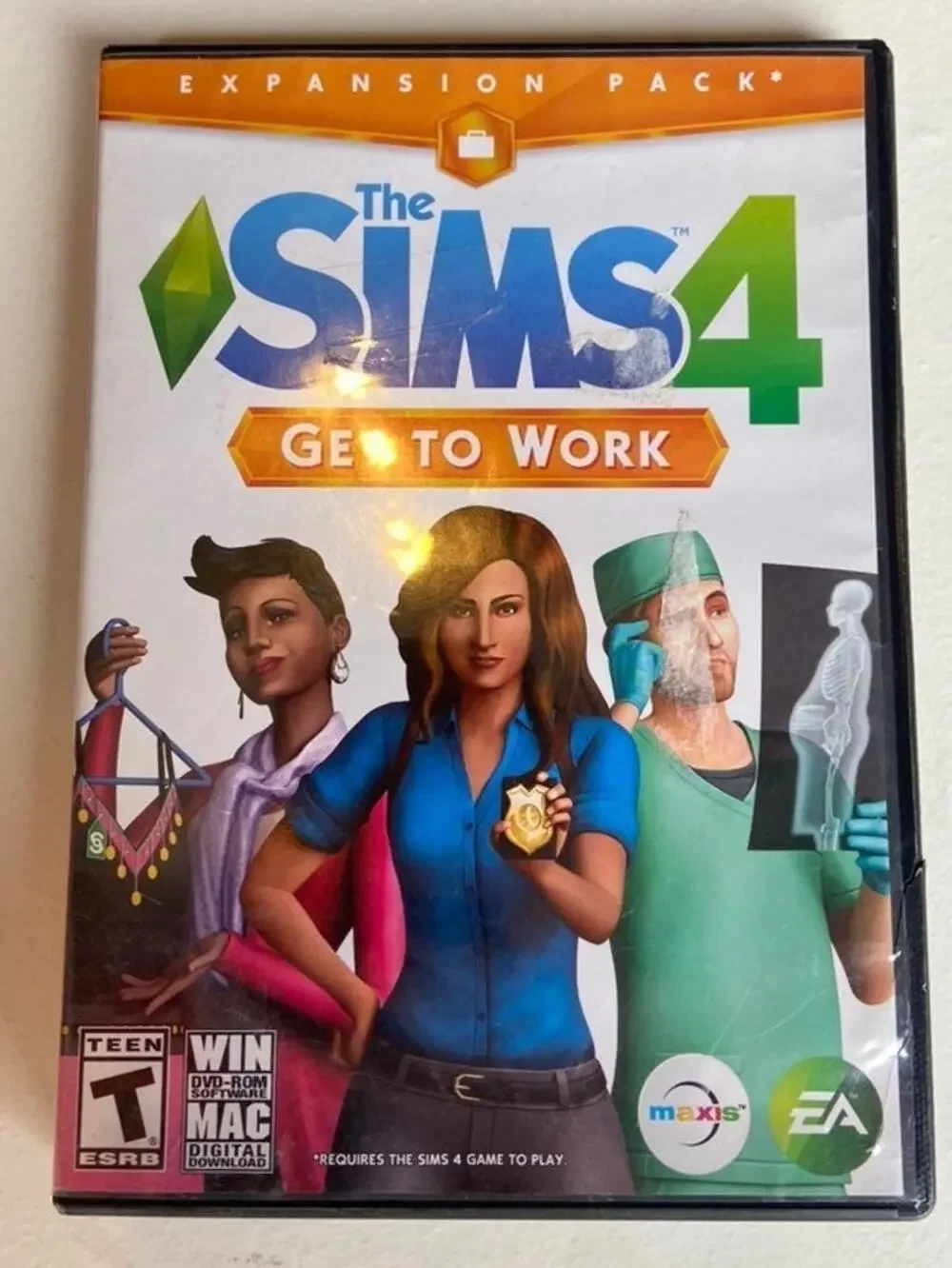 The sims 4 get to work and sims society pc games